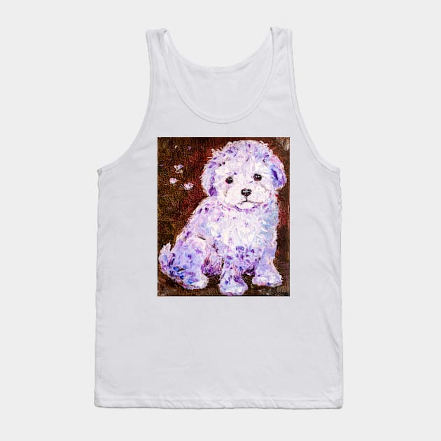 Cute Puppy. Bolognese Tank Top by NataliaShchip